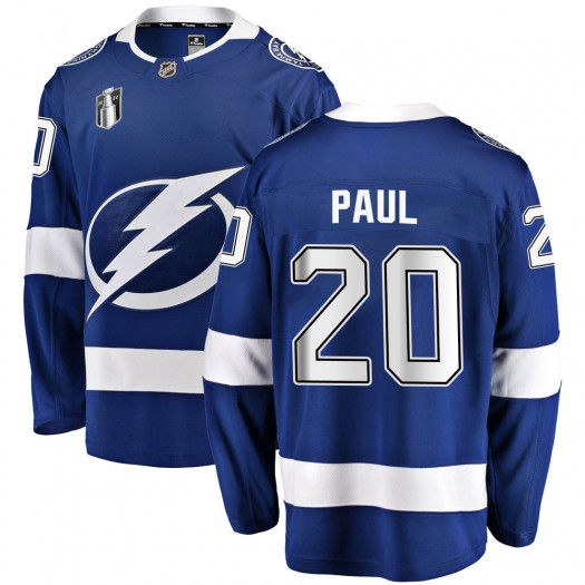 Nicholas Paul Tampa Bay Lightning Youth Fanatics Branded Blue Breakaway Home 2022 Stanley Cup Final Jersey