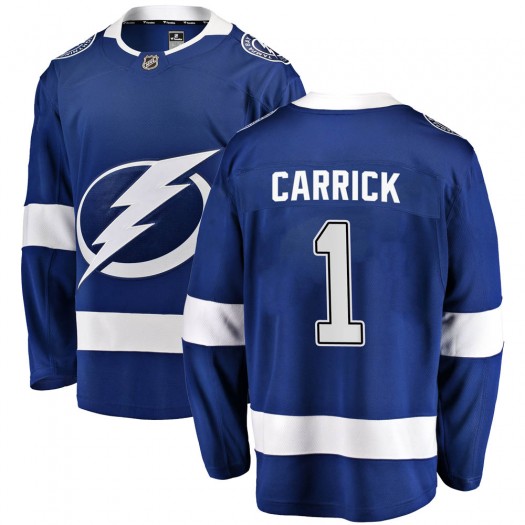 Trevor Carrick Tampa Bay Lightning Men's Fanatics Branded Blue Breakaway Home Jersey