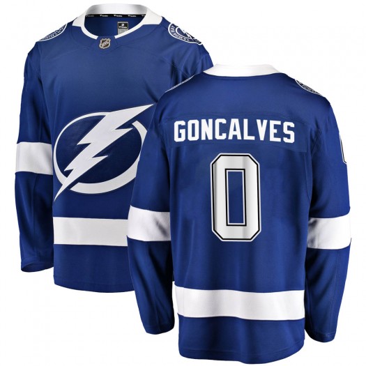 Gage Goncalves Tampa Bay Lightning Men's Fanatics Branded Blue Breakaway Home Jersey