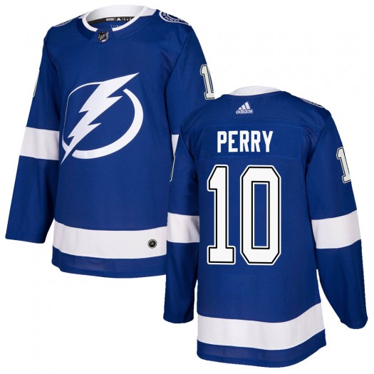 Corey Perry Tampa Bay Lightning Men's Adidas Authentic Blue Home Jersey