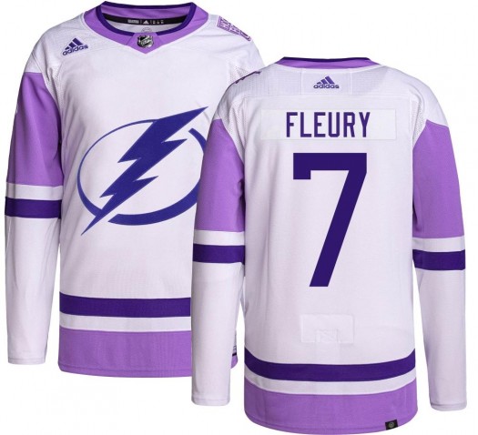 Haydn Fleury Tampa Bay Lightning Youth Adidas Authentic Hockey Fights Cancer Jersey