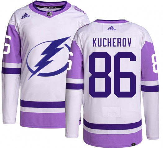 Nikita Kucherov Tampa Bay Lightning Youth Adidas Authentic Hockey Fights Cancer Jersey