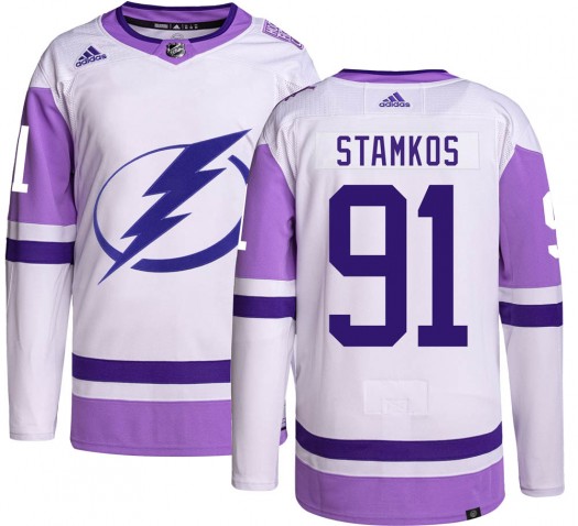 Steven Stamkos Tampa Bay Lightning Youth Adidas Authentic Hockey Fights Cancer Jersey