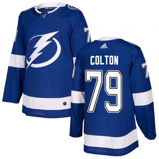 Ross Colton Tampa Bay Lightning Youth Adidas Authentic Blue Home Jersey