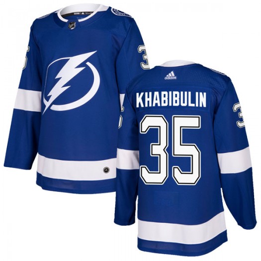 Nikolai Khabibulin Tampa Bay Lightning Youth Adidas Authentic Blue Home Jersey