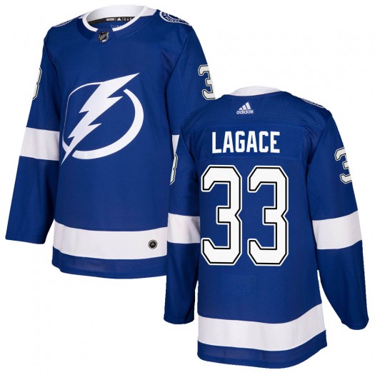 Maxime Lagace Tampa Bay Lightning Youth Adidas Authentic Blue Home Jersey