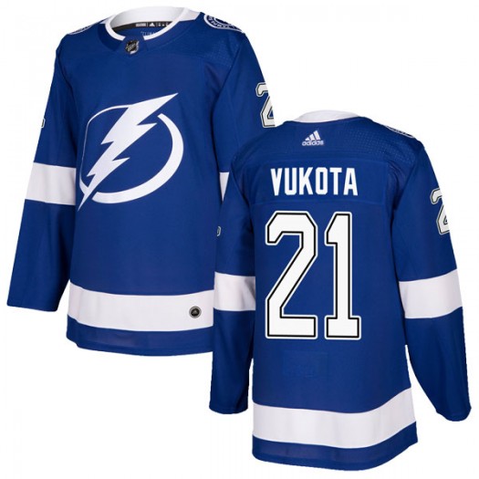 Mick Vukota Tampa Bay Lightning Youth Adidas Authentic Blue Home Jersey
