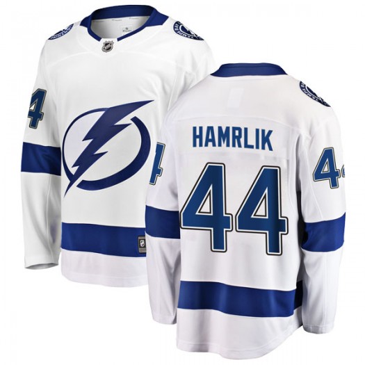 Roman Hamrlik Tampa Bay Lightning Youth Fanatics Branded White Breakaway Away Jersey