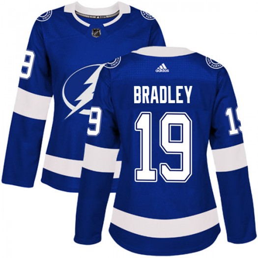 Brian Bradley Tampa Bay Lightning Women's Adidas Authentic Blue Home Jersey