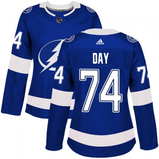 Sean Day Tampa Bay Lightning Women's Adidas Authentic Blue Home Jersey