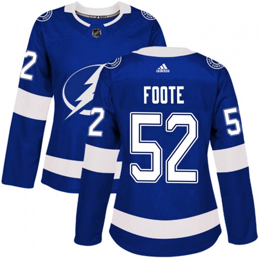 Cal Foote Tampa Bay Lightning Women's Adidas Authentic Blue Home Jersey