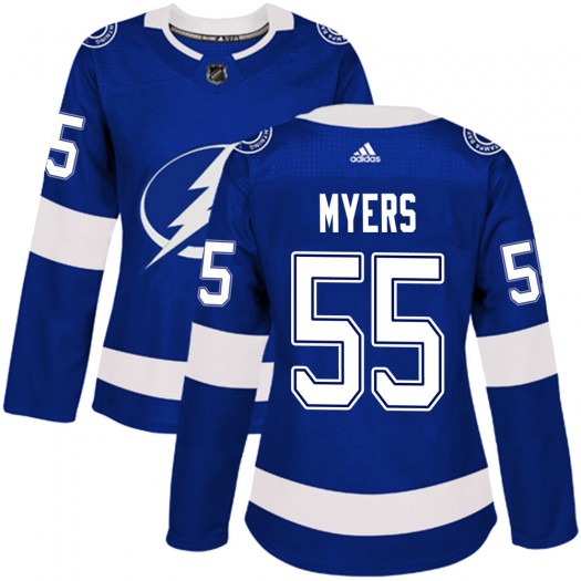 Philippe Myers Tampa Bay Lightning Women's Adidas Authentic Blue Home Jersey