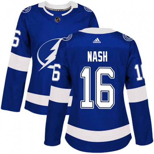 Riley Nash Tampa Bay Lightning Women's Adidas Authentic Blue Home Jersey