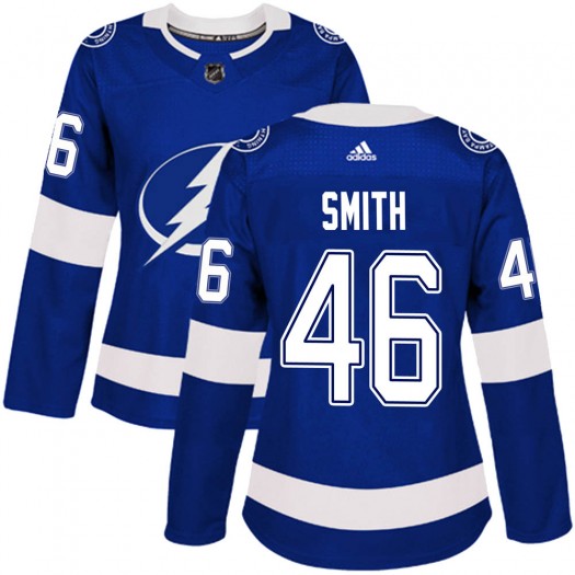 Gemel Smith Tampa Bay Lightning Women's Adidas Authentic Blue Home Jersey