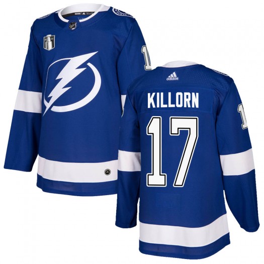 Alex Killorn Tampa Bay Lightning Youth Adidas Authentic Blue Home 2022 Stanley Cup Final Jersey