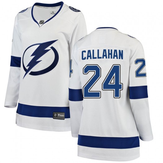 Ryan Callahan Tampa Bay Lightning Women's Fanatics Branded White Breakaway Away Jersey