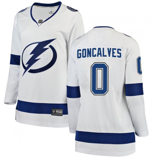 Gage Goncalves Tampa Bay Lightning Women's Fanatics Branded White Breakaway Away Jersey