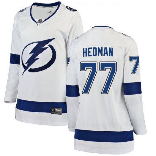 Victor Hedman Tampa Bay Lightning Women's Fanatics Branded White Breakaway Away Jersey