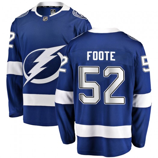 Cal Foote Tampa Bay Lightning Youth Fanatics Branded Blue Breakaway Home Jersey