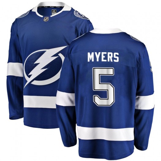 Philippe Myers Tampa Bay Lightning Youth Fanatics Branded Blue Breakaway Home Jersey
