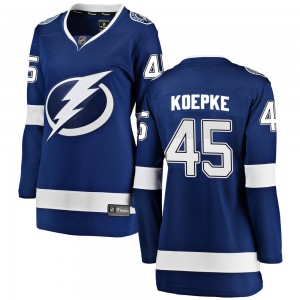 Cole Koepke Tampa Bay Lightning Women's Fanatics Branded Blue Breakaway Home Jersey