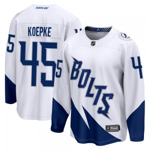 Cole Koepke Tampa Bay Lightning Youth Fanatics Branded White 2022 Stadium Series Breakaway Jersey