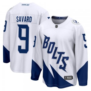 Denis Savard Tampa Bay Lightning Youth Fanatics Branded White 2022 Stadium Series Breakaway Jersey